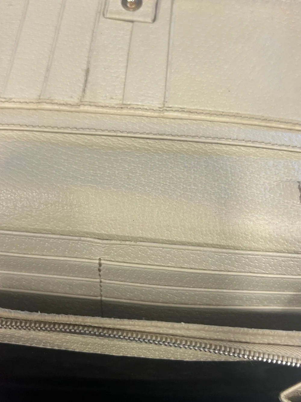Gucci Brown Beige Monogram Canvas Chain Clutch